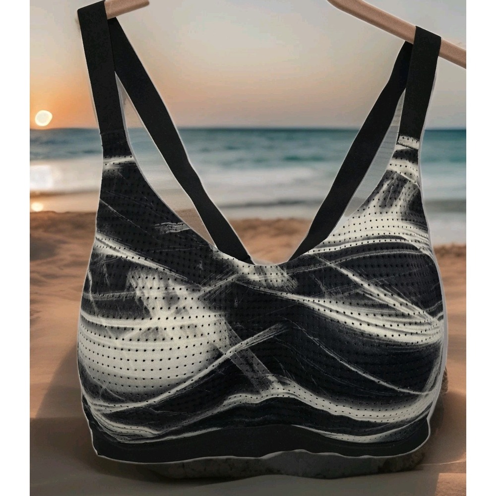 Incredible Victoria's Secret‎ Victoria Sports Bra Black White 36D Racerback